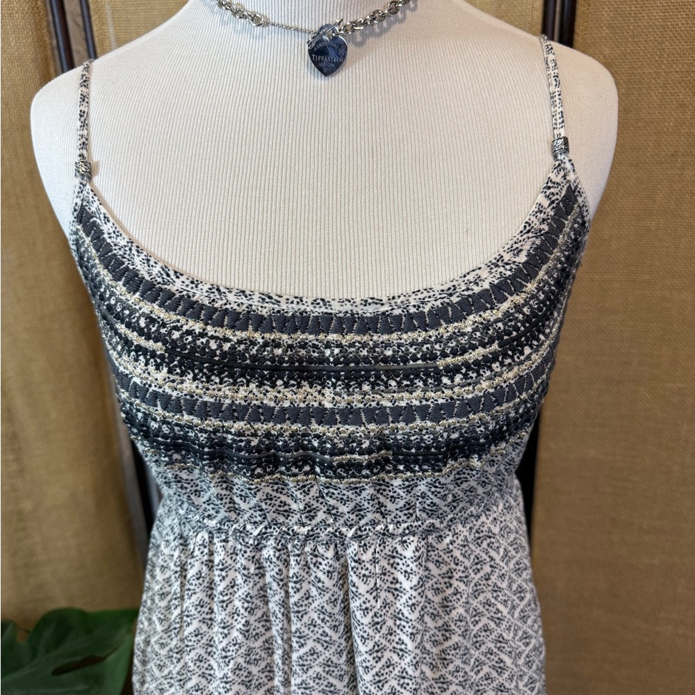 American Eagle Patterned Maxi Spaghetti Strap Dress  Xtra Small Size